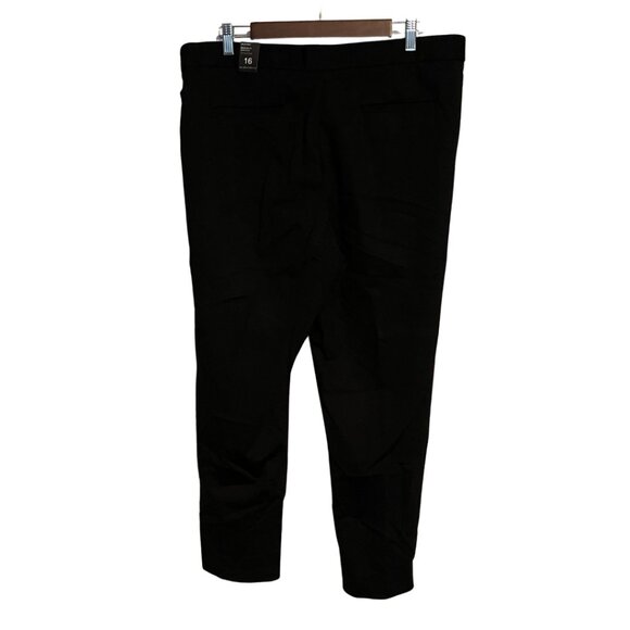 Amanda + Chelsea Alex Pant Size 16 Modern Fit Ankle Pants Black Comfort Waist NW - Picture 3 of 9